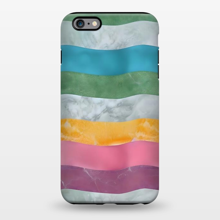 iPhone 6/6s plus StrongFit Colorful marble Waves  by Winston
