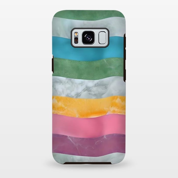 Galaxy S8 plus StrongFit Colorful marble Waves  by Winston