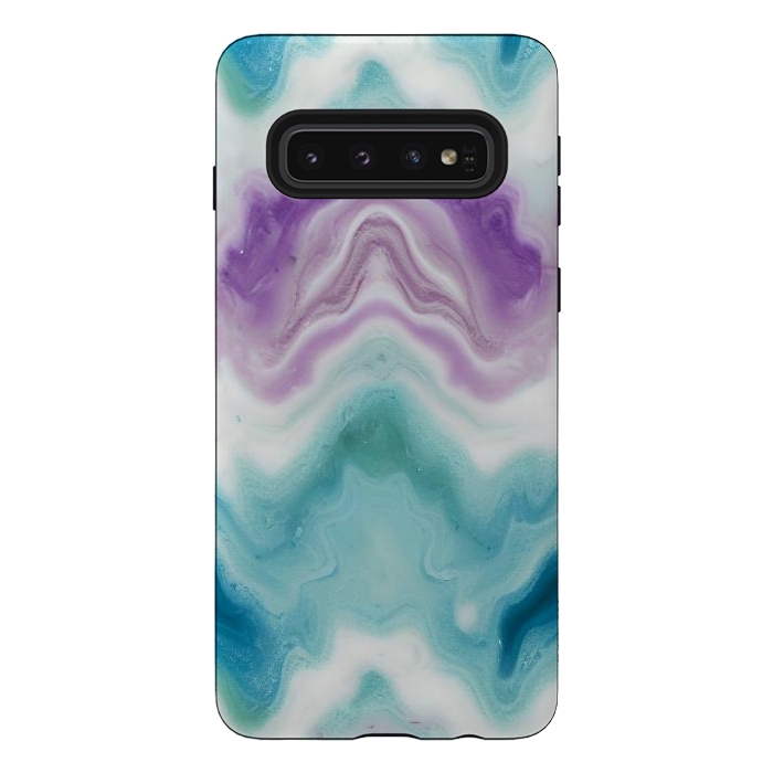 Galaxy S10 StrongFit Wavy marble  by Winston