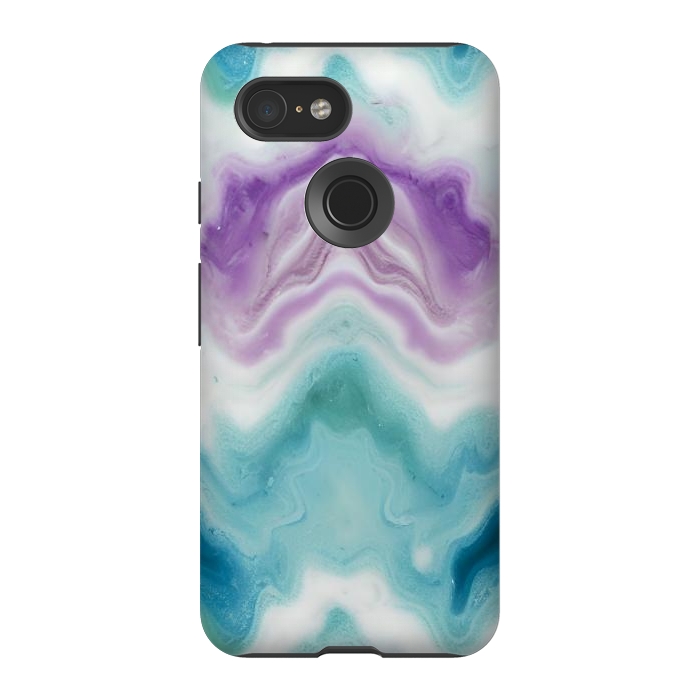 Pixel 3 StrongFit Wavy marble  by Winston