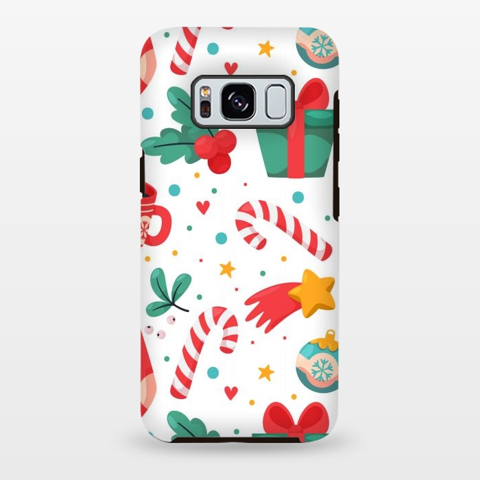 Galaxy S8 plus StrongFit Christmas Pattern by ArtsCase