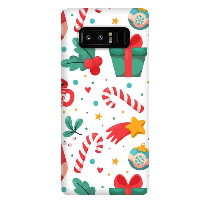 Galaxy Note 8 StrongFit Christmas Pattern by ArtsCase