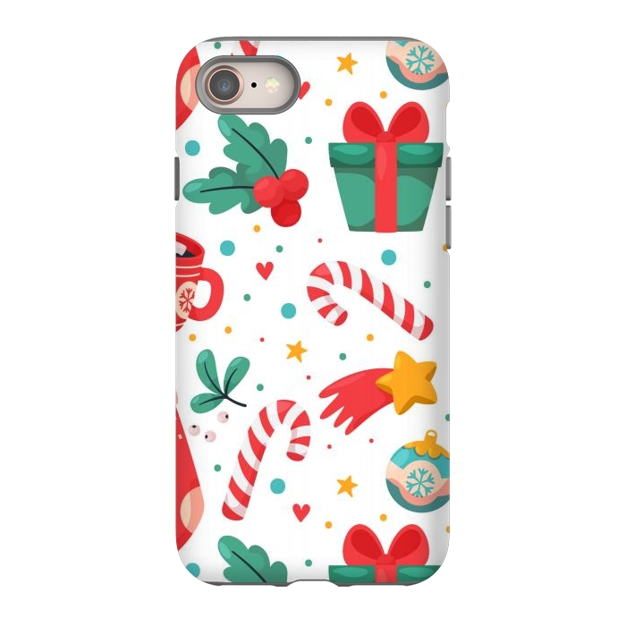 iPhone 8 StrongFit Christmas Pattern by ArtsCase