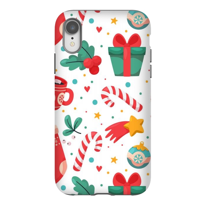 iPhone Xr StrongFit Christmas Pattern by ArtsCase