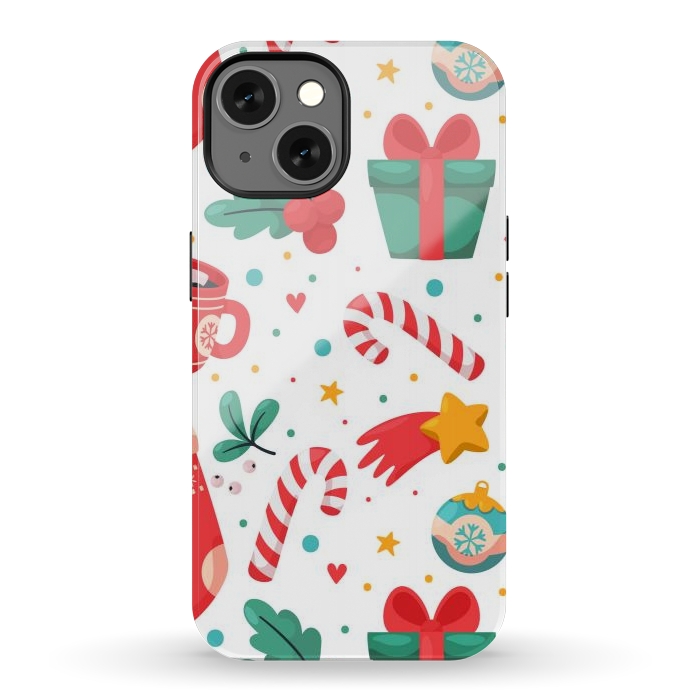 iPhone 13 StrongFit Christmas Pattern by ArtsCase