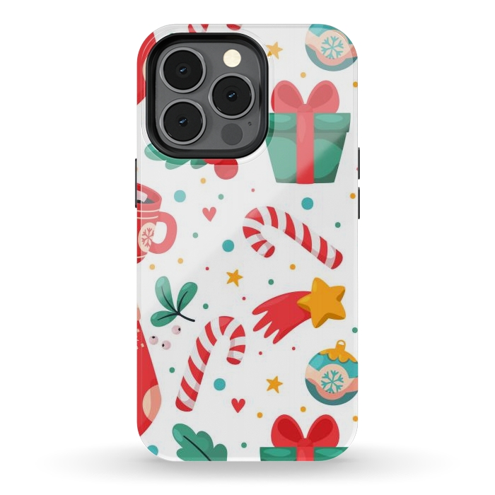 iPhone 13 pro StrongFit Christmas Pattern by ArtsCase