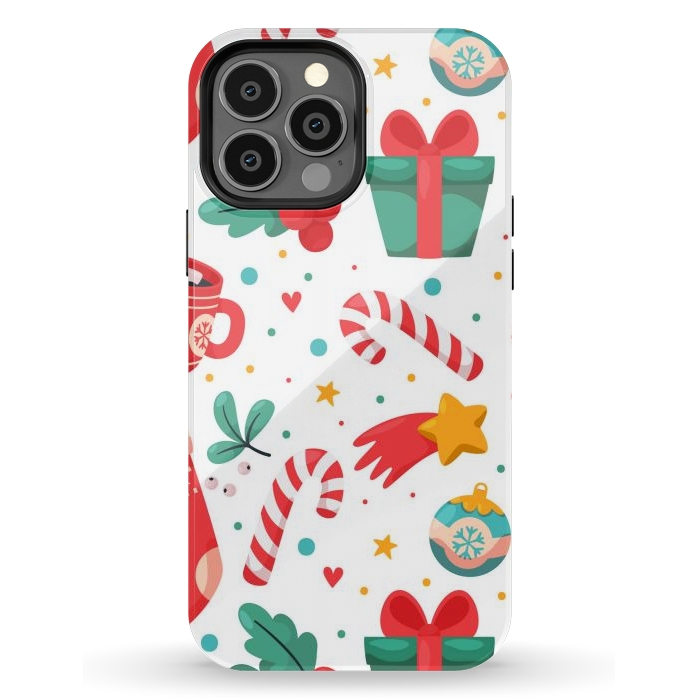 iPhone 13 Pro Max StrongFit Christmas Pattern by ArtsCase