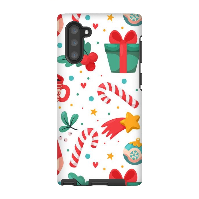 Galaxy Note 10 StrongFit Christmas Pattern by ArtsCase