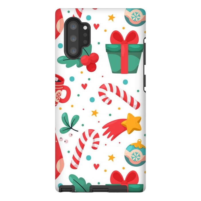 Galaxy Note 10 plus StrongFit Christmas Pattern by ArtsCase