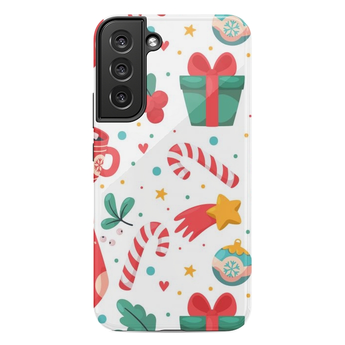 Galaxy S22 plus StrongFit Christmas Pattern by ArtsCase