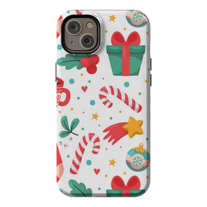iPhone 14 Plus StrongFit Christmas Pattern by ArtsCase