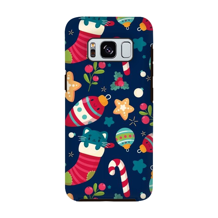 Galaxy S8 StrongFit A Cat in Christmas by ArtsCase