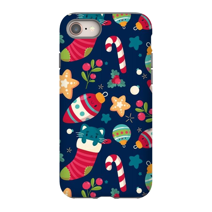 iPhone 8 StrongFit A Cat in Christmas by ArtsCase