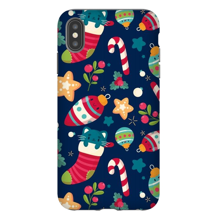 iPhone Xs Max StrongFit A Cat in Christmas by ArtsCase
