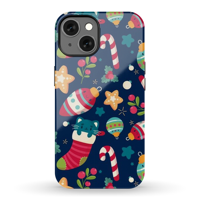 iPhone 13 StrongFit A Cat in Christmas by ArtsCase