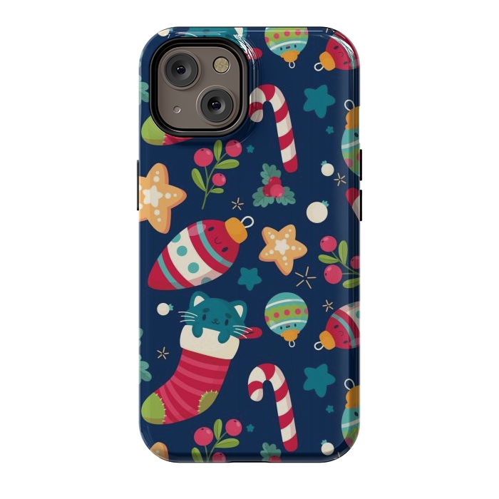 iPhone 14 StrongFit A Cat in Christmas by ArtsCase