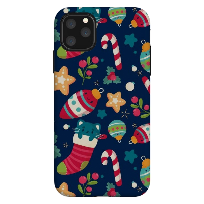 iPhone 11 Pro Max StrongFit A Cat in Christmas by ArtsCase
