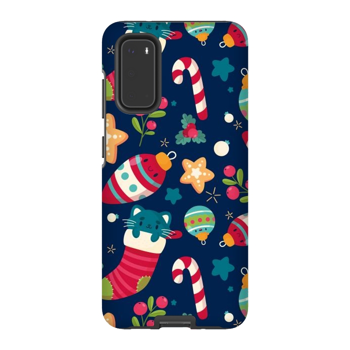 Galaxy S20 StrongFit A Cat in Christmas by ArtsCase