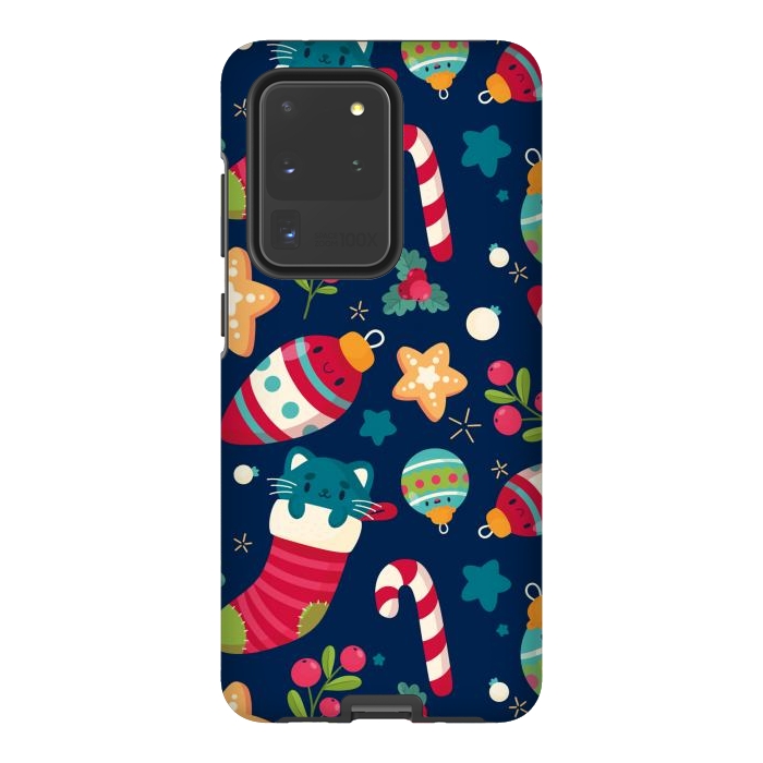 Galaxy S20 Ultra StrongFit A Cat in Christmas by ArtsCase