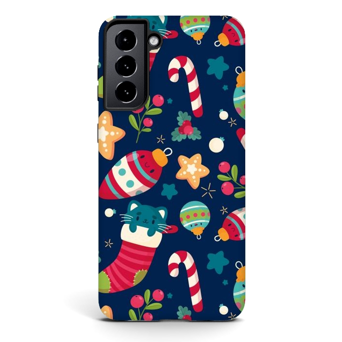 Galaxy S21 plus StrongFit A Cat in Christmas by ArtsCase