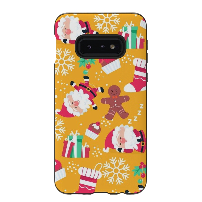 Galaxy S10e StrongFit Cute Pattern for Christmas  by ArtsCase