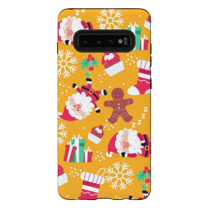 Galaxy S10 plus StrongFit Cute Pattern for Christmas  by ArtsCase