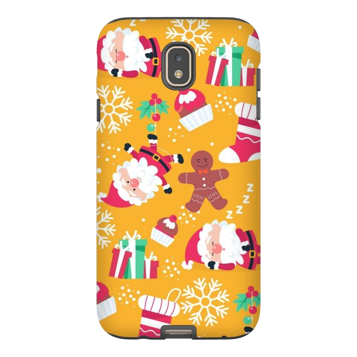 Galaxy J7 StrongFit Cute Pattern for Christmas  by ArtsCase
