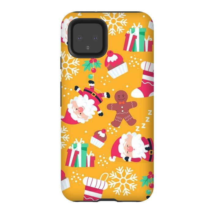 Pixel 4 StrongFit Cute Pattern for Christmas  by ArtsCase