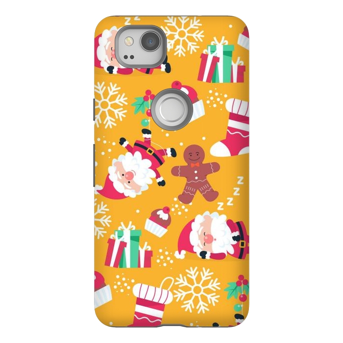 Pixel 2 StrongFit Cute Pattern for Christmas  by ArtsCase
