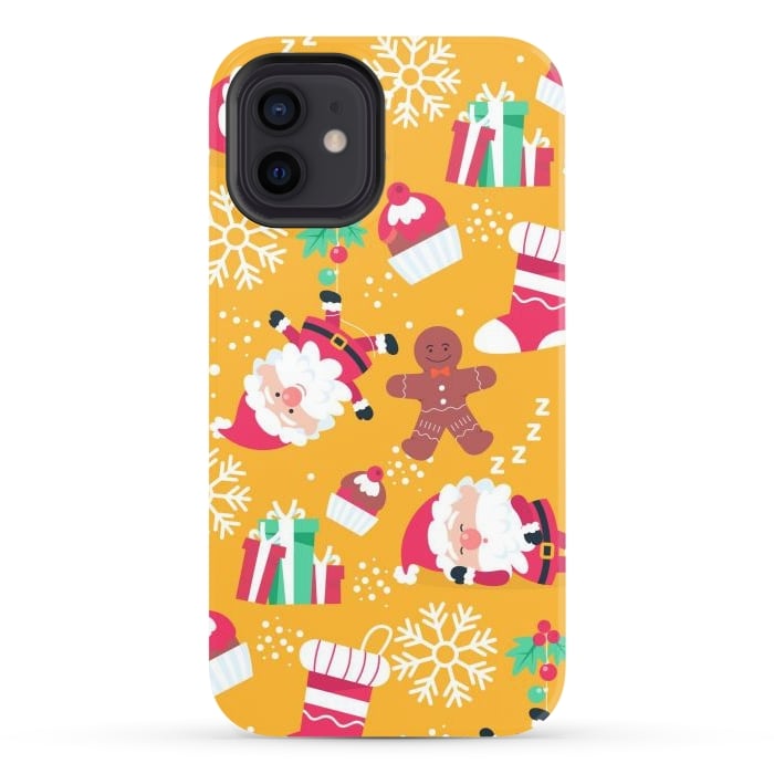 iPhone 12 StrongFit Cute Pattern for Christmas  by ArtsCase
