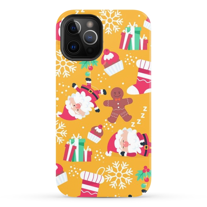 iPhone 12 Pro StrongFit Cute Pattern for Christmas  by ArtsCase