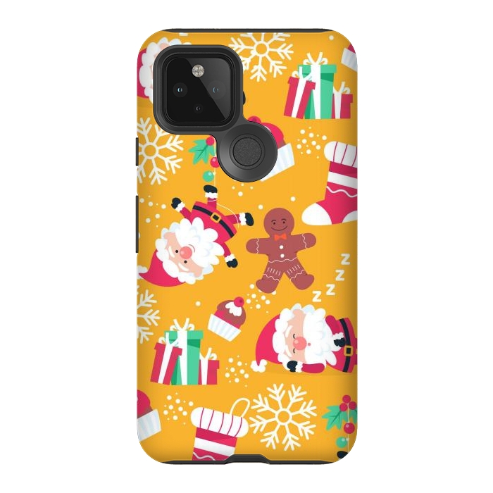 Pixel 5 StrongFit Cute Pattern for Christmas  by ArtsCase