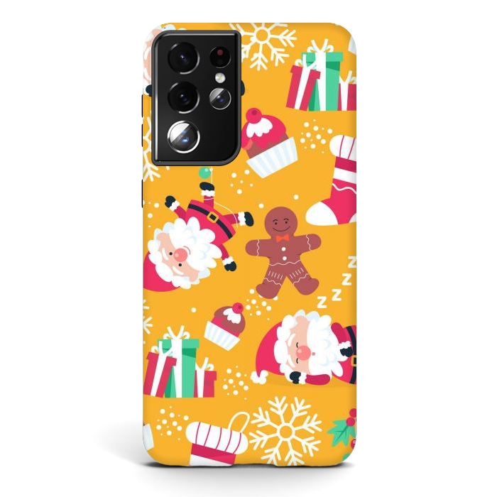 Galaxy S21 ultra StrongFit Cute Pattern for Christmas  by ArtsCase
