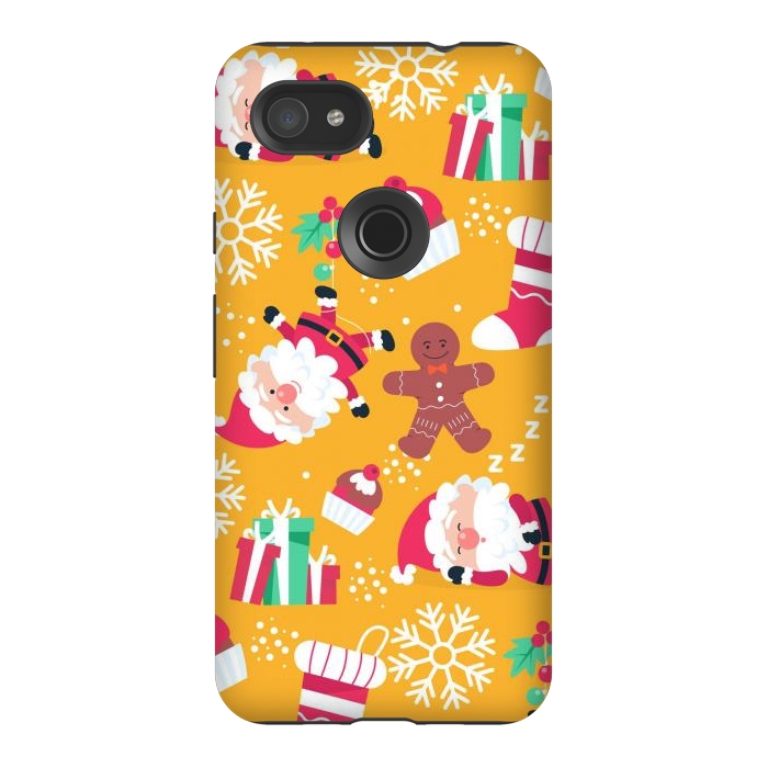 Pixel 3AXL StrongFit Cute Pattern for Christmas  by ArtsCase