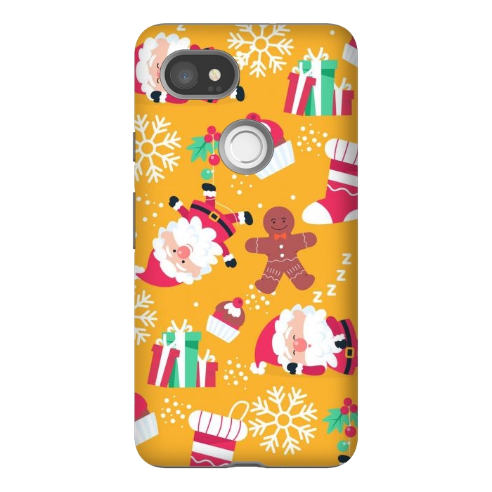 Pixel 2XL StrongFit Cute Pattern for Christmas  by ArtsCase