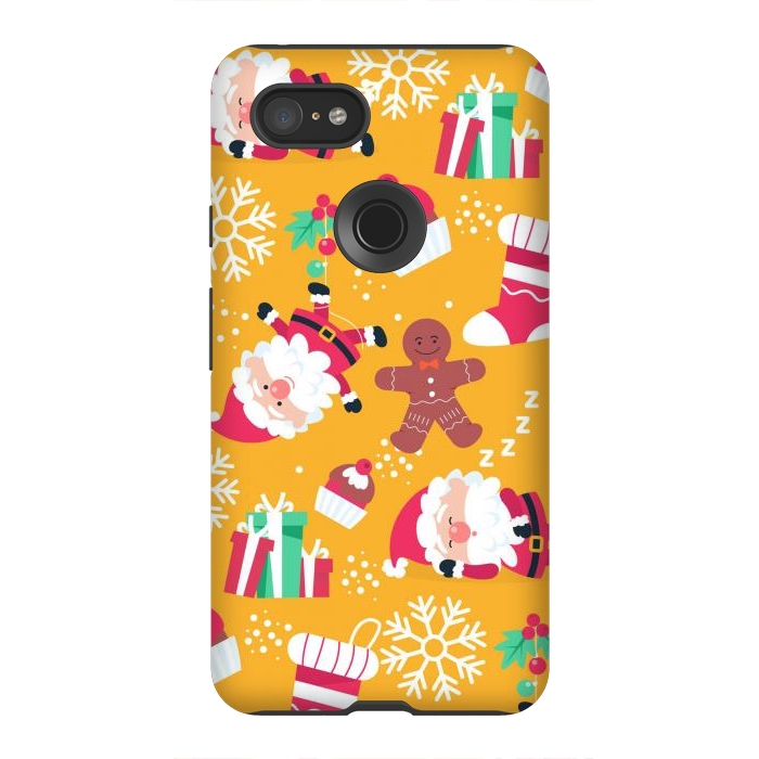Pixel 3XL StrongFit Cute Pattern for Christmas  by ArtsCase