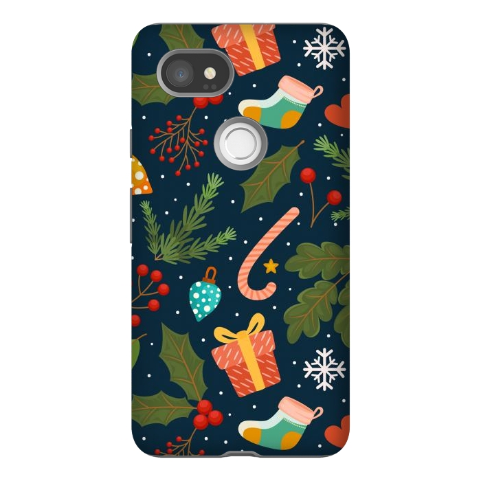 Pixel 2XL StrongFit Symbols for Christmas by ArtsCase