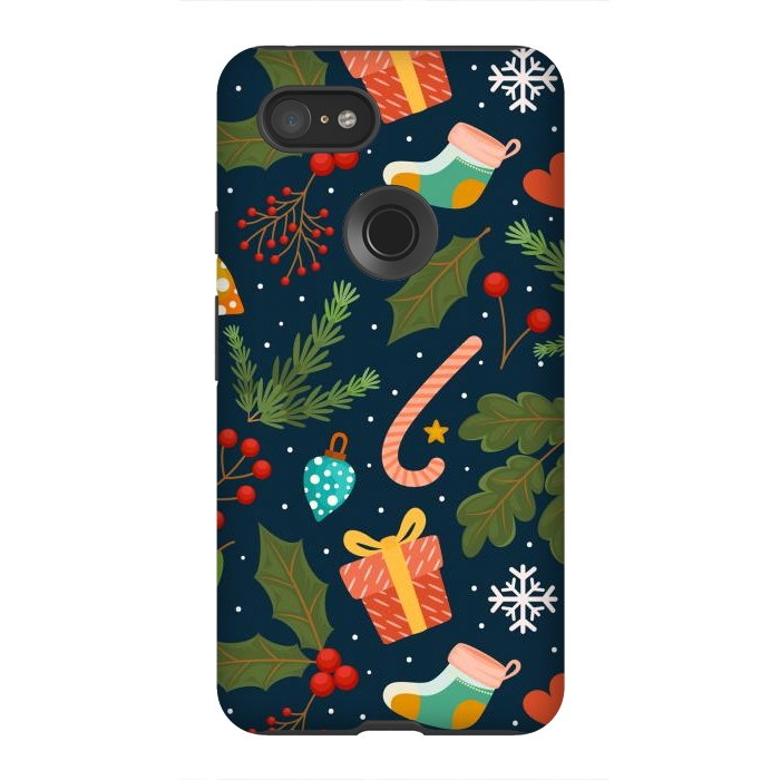 Pixel 3XL StrongFit Symbols for Christmas by ArtsCase