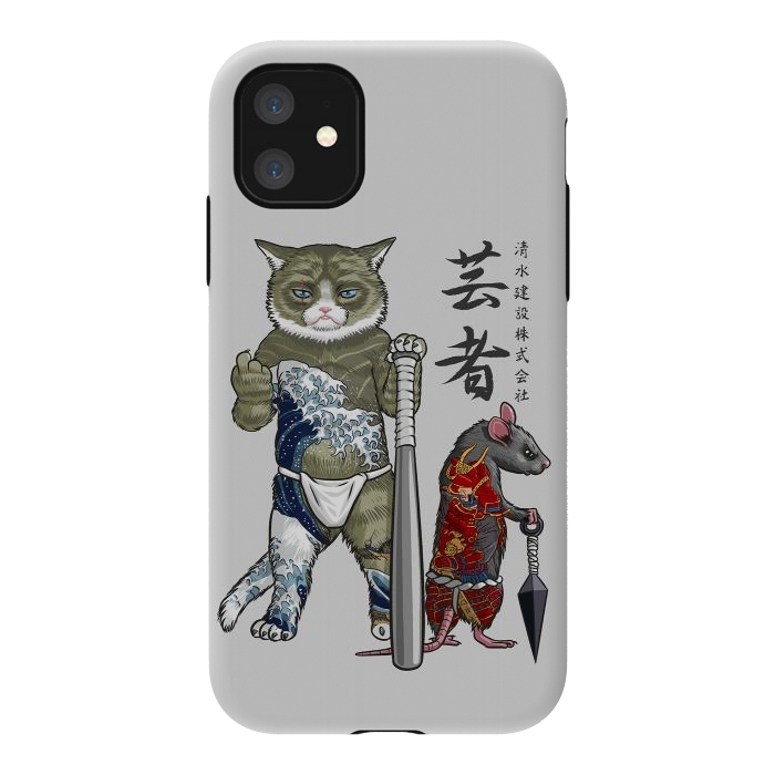 iPhone 11 StrongFit Mouse and Cat yakuza by Alberto