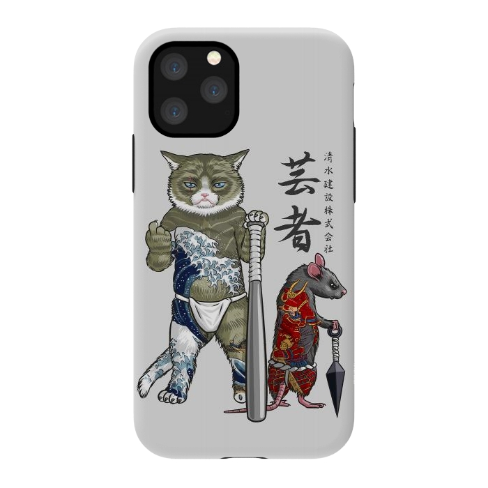iPhone 11 Pro StrongFit Mouse and Cat yakuza by Alberto