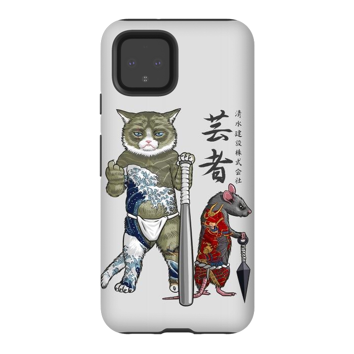 Pixel 4 StrongFit Mouse and Cat yakuza by Alberto