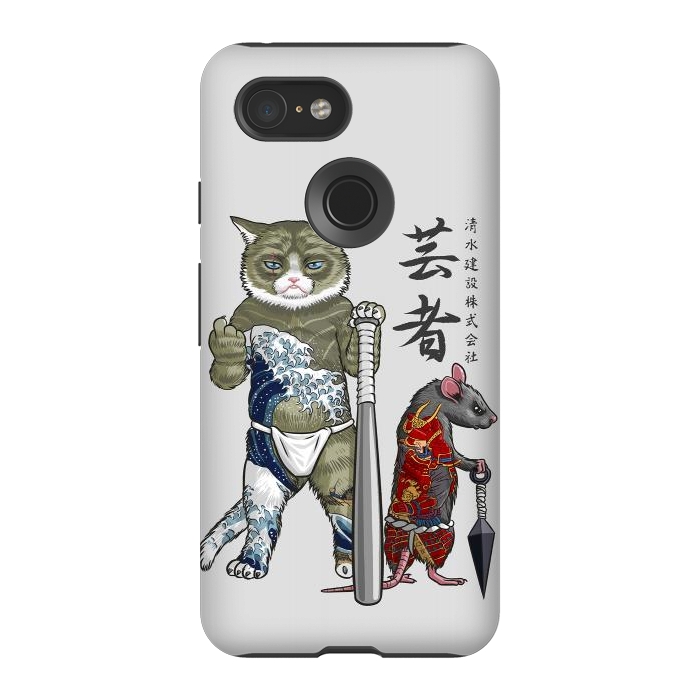 Pixel 3 StrongFit Mouse and Cat yakuza by Alberto