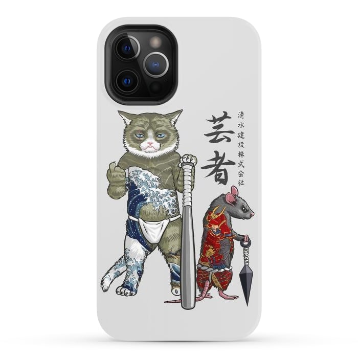 iPhone 12 Pro StrongFit Mouse and Cat yakuza by Alberto