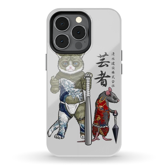 iPhone 13 pro StrongFit Mouse and Cat yakuza by Alberto