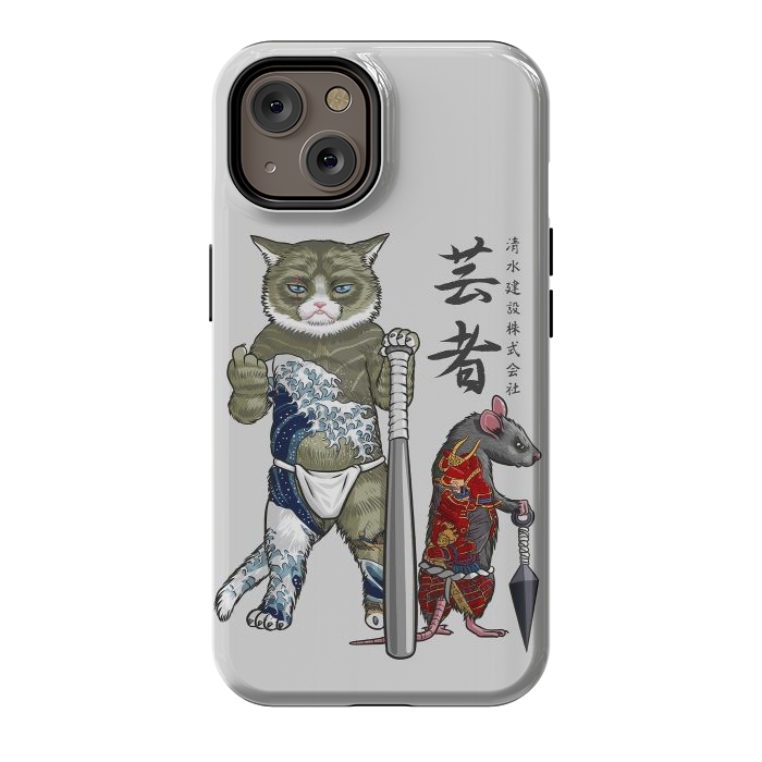 iPhone 14 StrongFit Mouse and Cat yakuza by Alberto