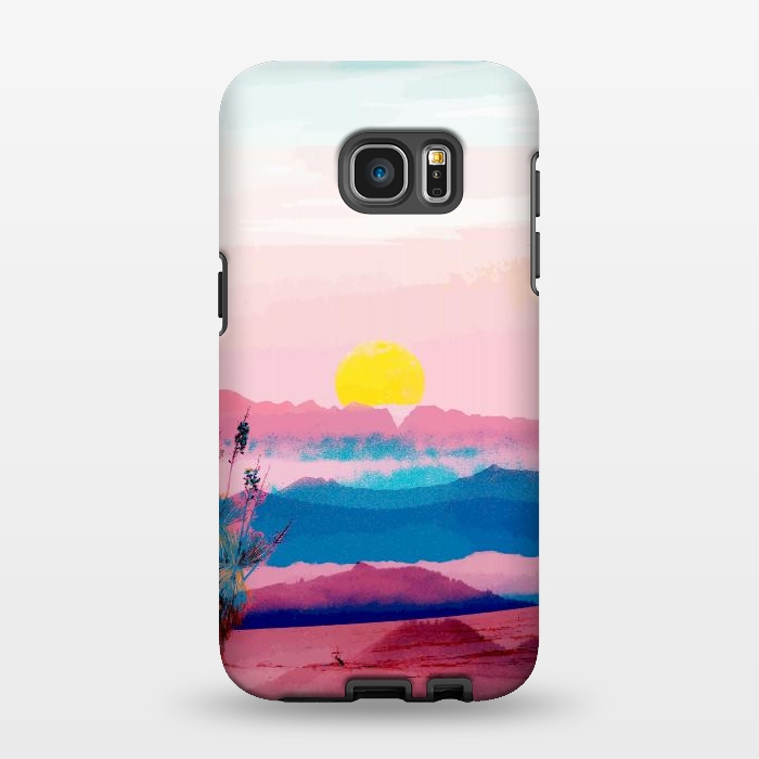 Galaxy S7 EDGE StrongFit Her Heart Was Made Of Liquid Sunsets by Uma Prabhakar Gokhale