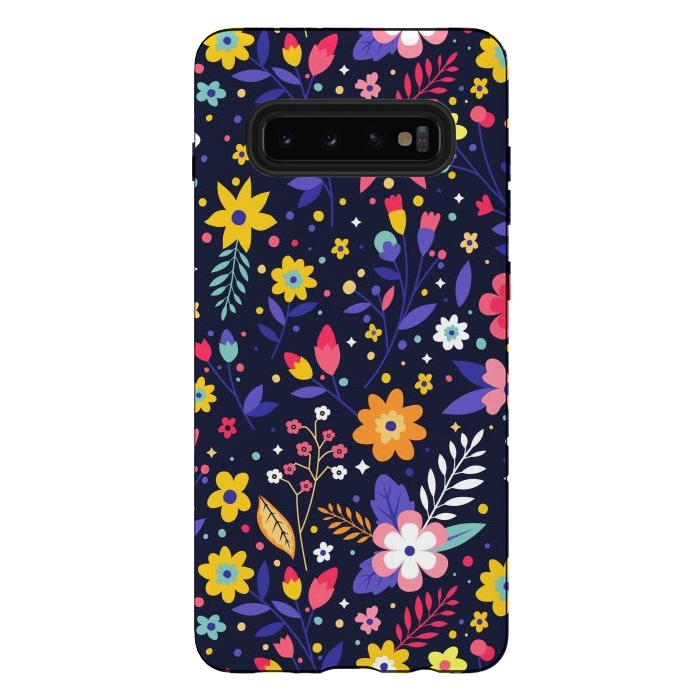 Galaxy S10 plus StrongFit Beautifull Flowers with Vibrant Colors by ArtsCase