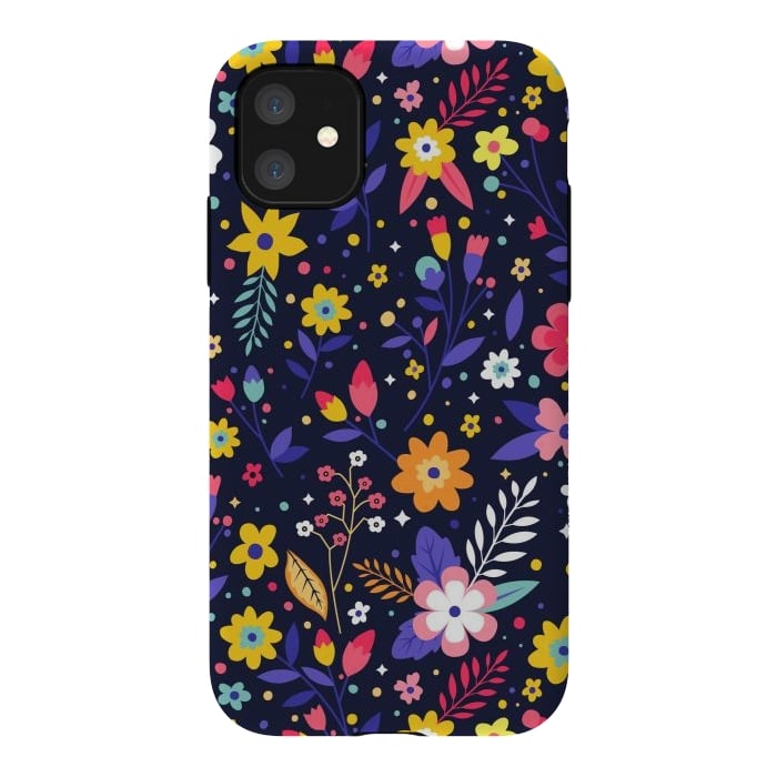 iPhone 11 StrongFit Beautifull Flowers with Vibrant Colors by ArtsCase