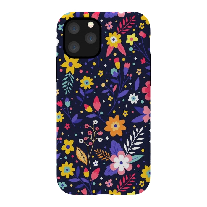 iPhone 11 Pro StrongFit Beautifull Flowers with Vibrant Colors by ArtsCase