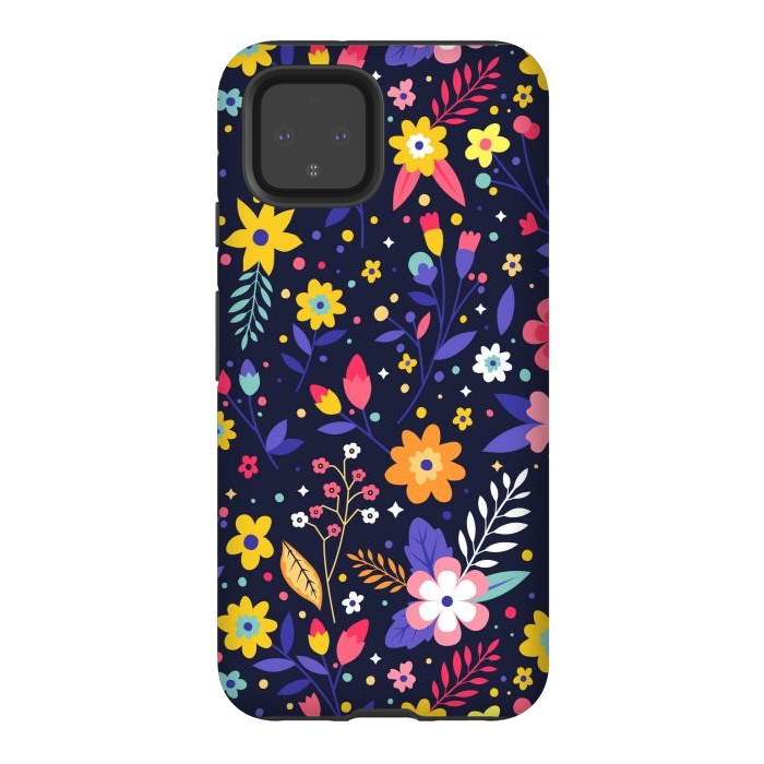 Pixel 4 StrongFit Beautifull Flowers with Vibrant Colors by ArtsCase